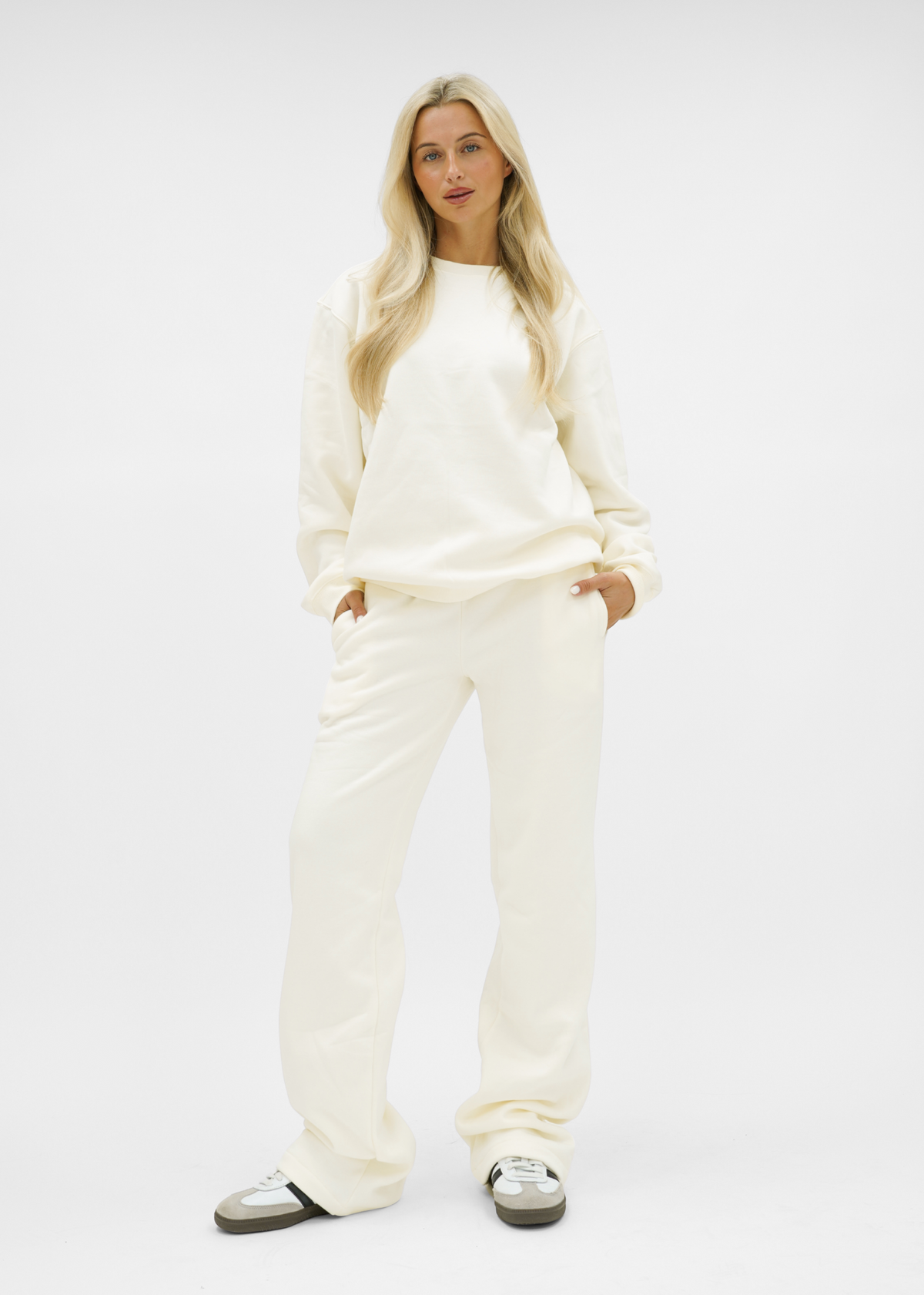 Basic sweater off-white (tall)
