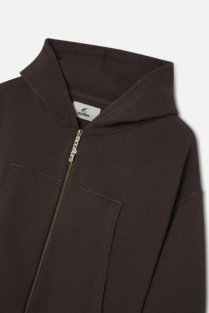 Pick Pocket Brown Zipper