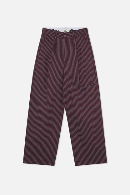 Pinstripe Burgundy Pants