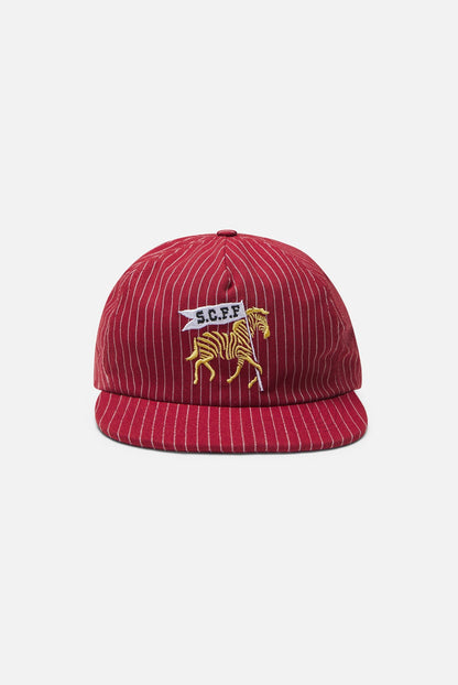 Pinstripe Burgundy Cap