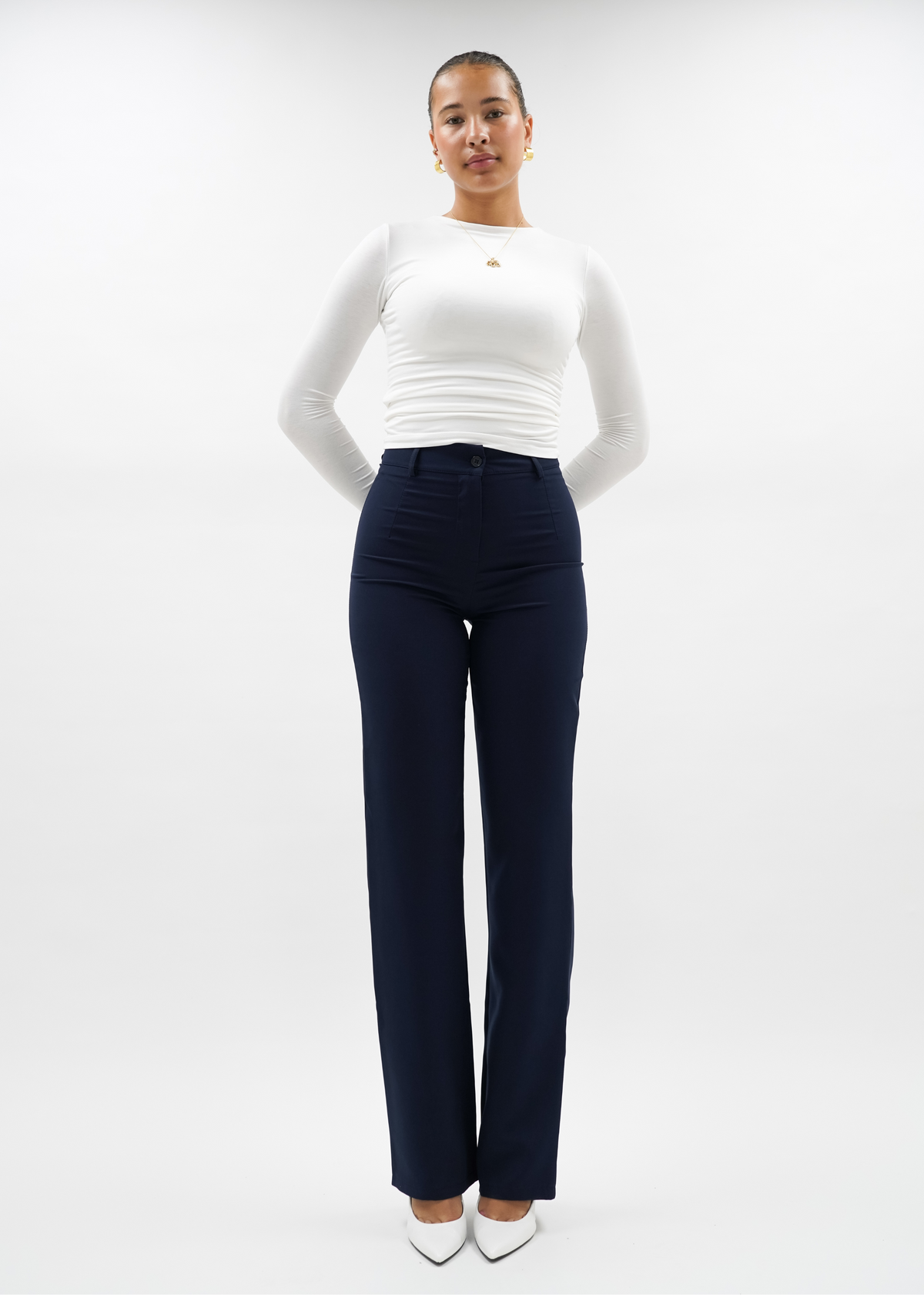 Straight leg pants classic night blue (tall)