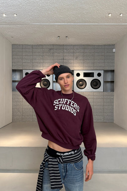 Semi Burgundy Crewneck