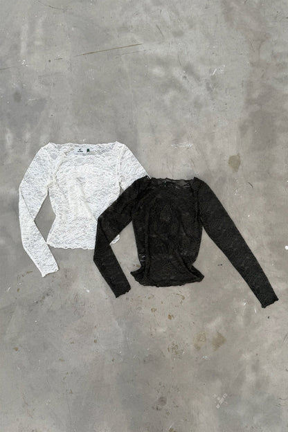 New Lace Dark Green Longsleeve
