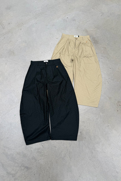 Monogram Shell Black Pants