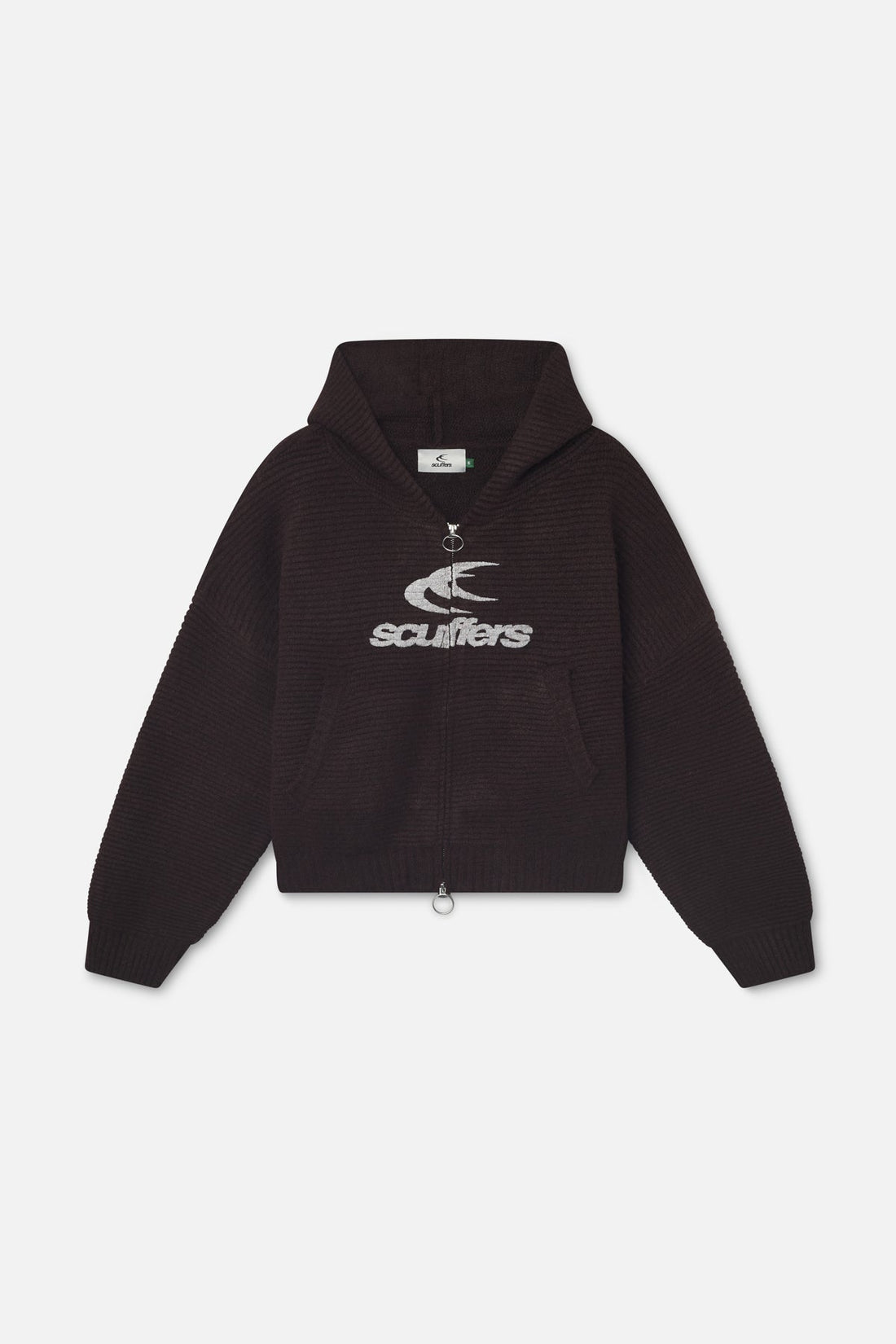 Roots Brown Knit Zipper