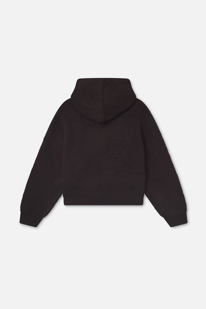 Roots Brown Knit Zipper