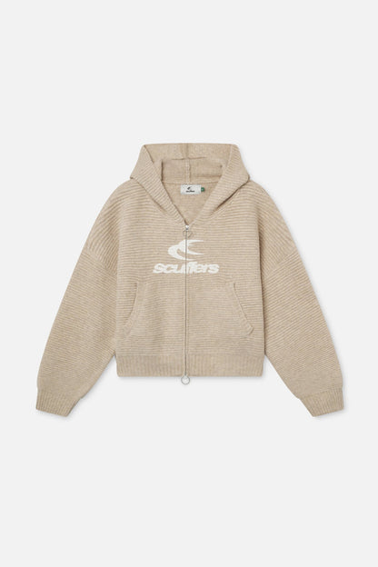 Roots Ecru Knit Zipper