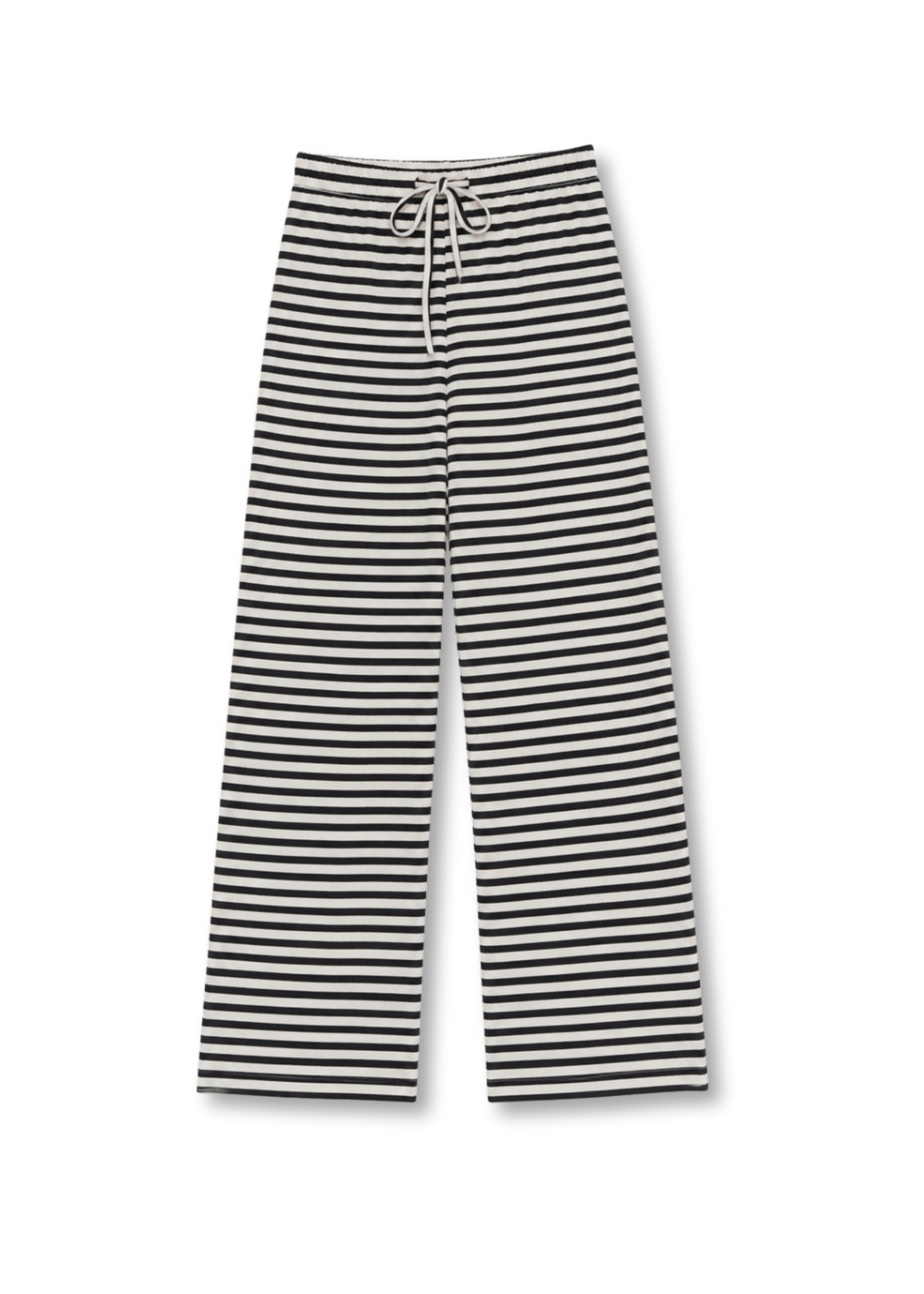 Soft striped pants crème/black (tall)