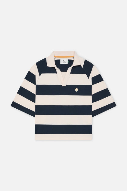 Signature Navy Striped Polo