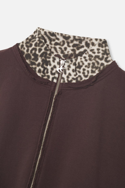 Tokiet Leopard Zipper