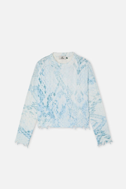 Trench Blue Snake Knit