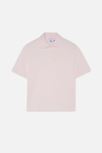 Waffle Pink Polo