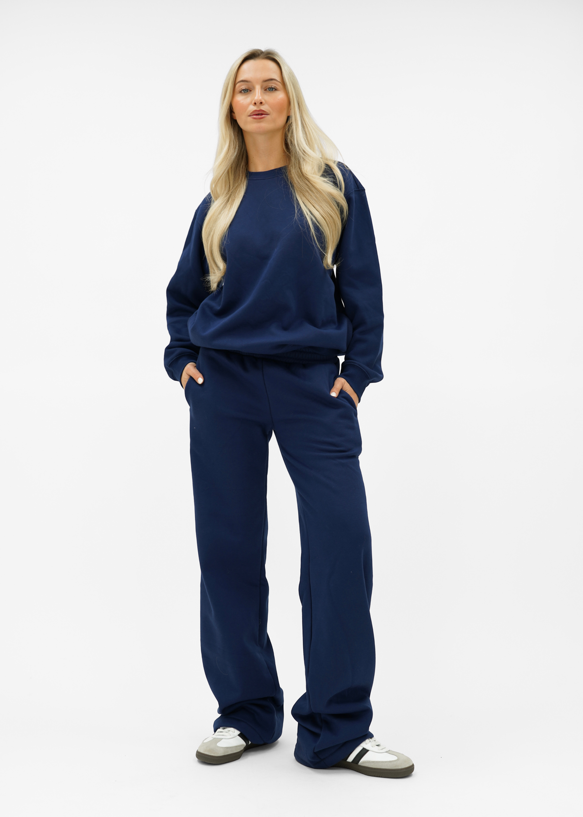 Basic sweater night blue (tall)