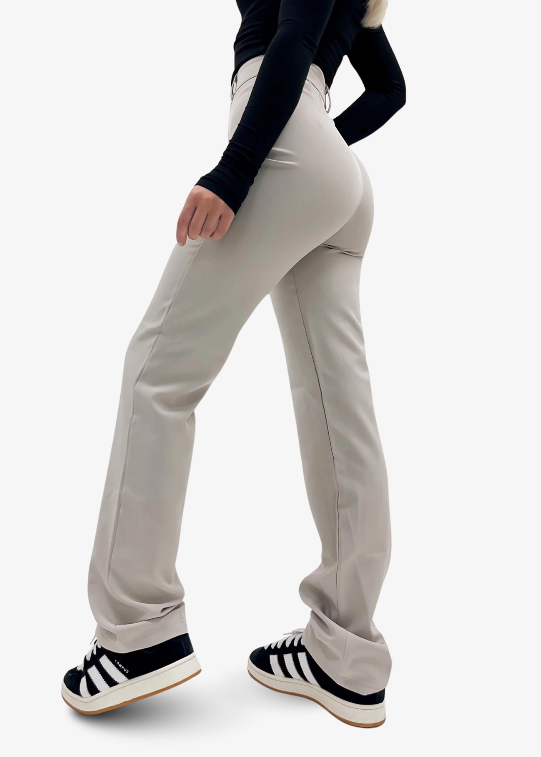 Straight leg pants classic creamy grey (tall)