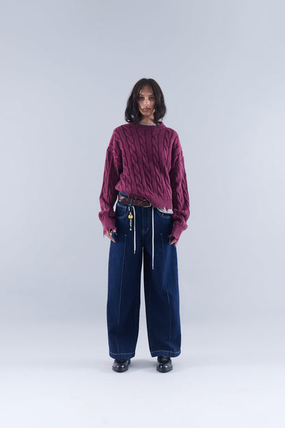 Trench Jersey Burgundy